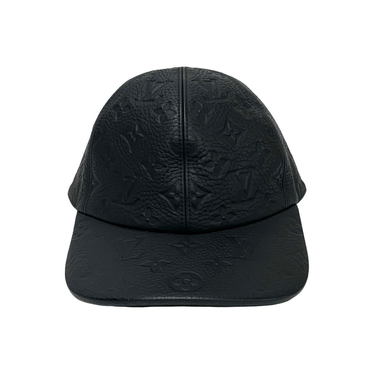 Louis Vuitton Taurillon Clemence cupra Ann Platt Monogram Leather Cotton Black Hat