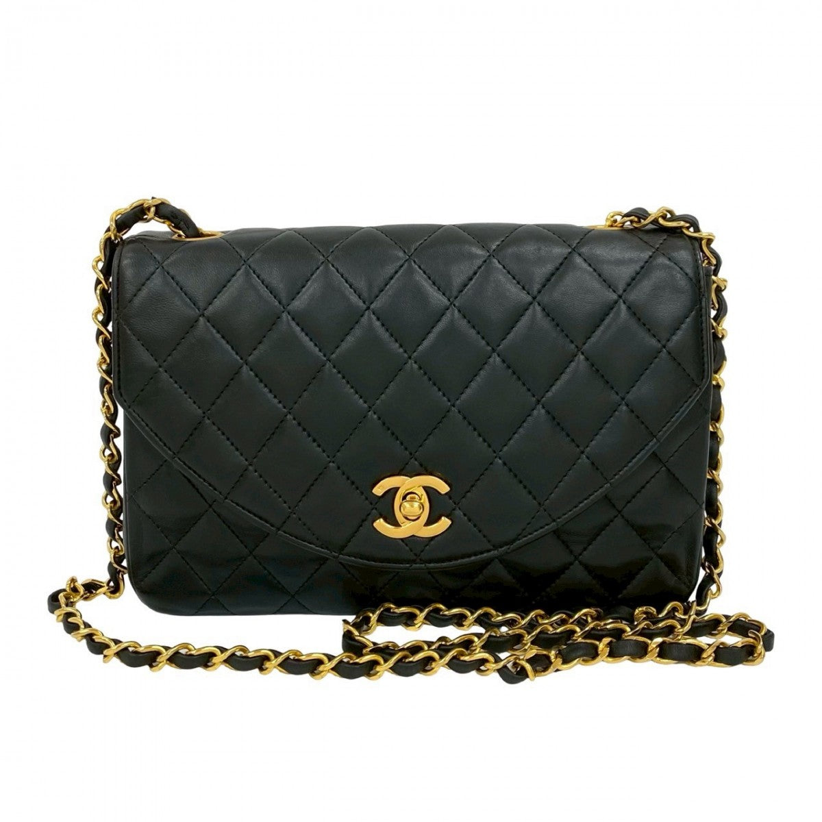 Chanel lambskin COCO Mark Matrasse Black Shoulder Bag 6Sbk Id031267