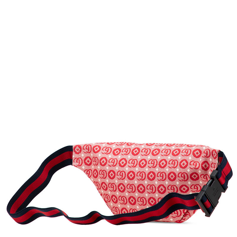 Gucci Star Waist Bag Leather Canvas Travel Bag