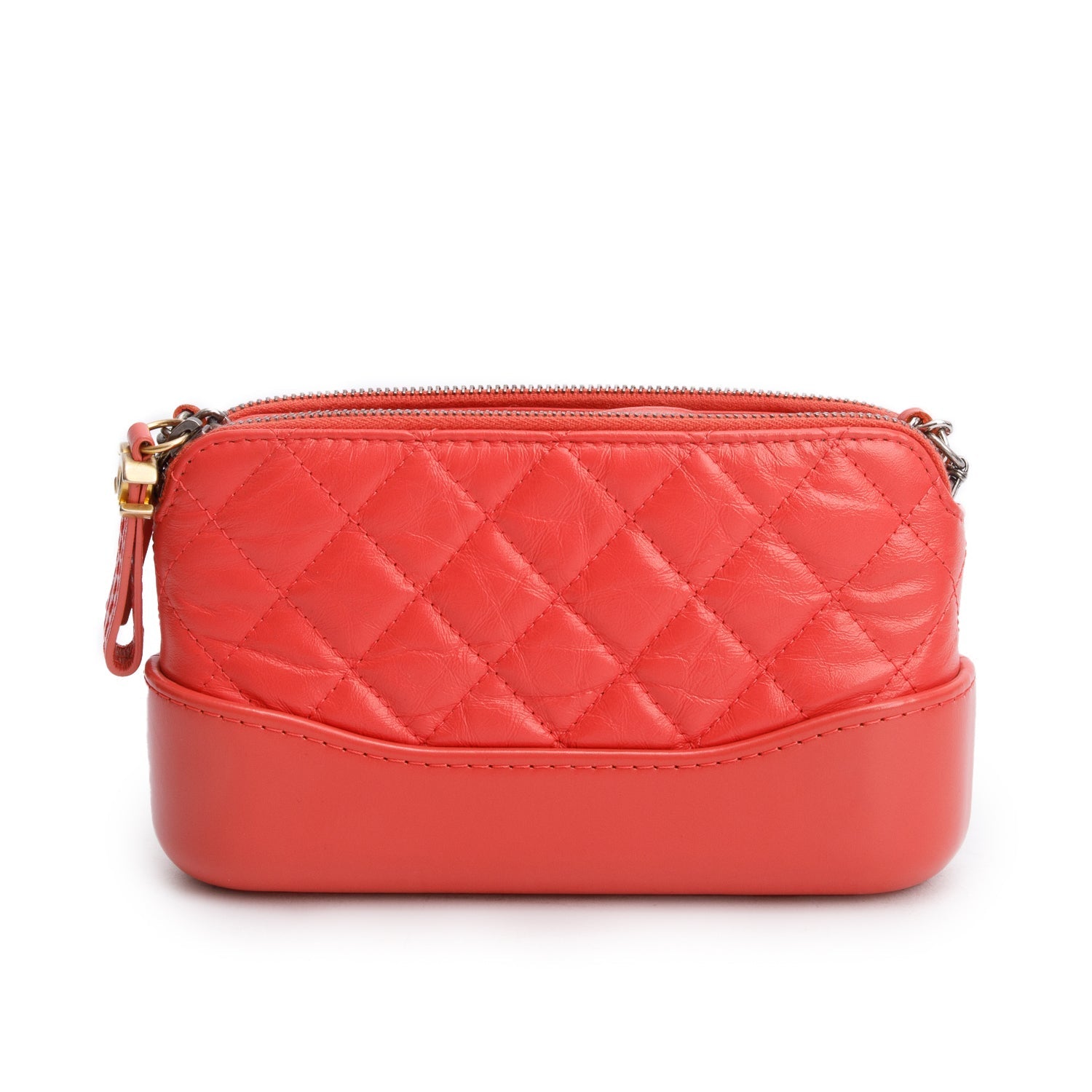 Chanel Aged Quilted Gabrielle on Calfskin Pink Travel Bag
