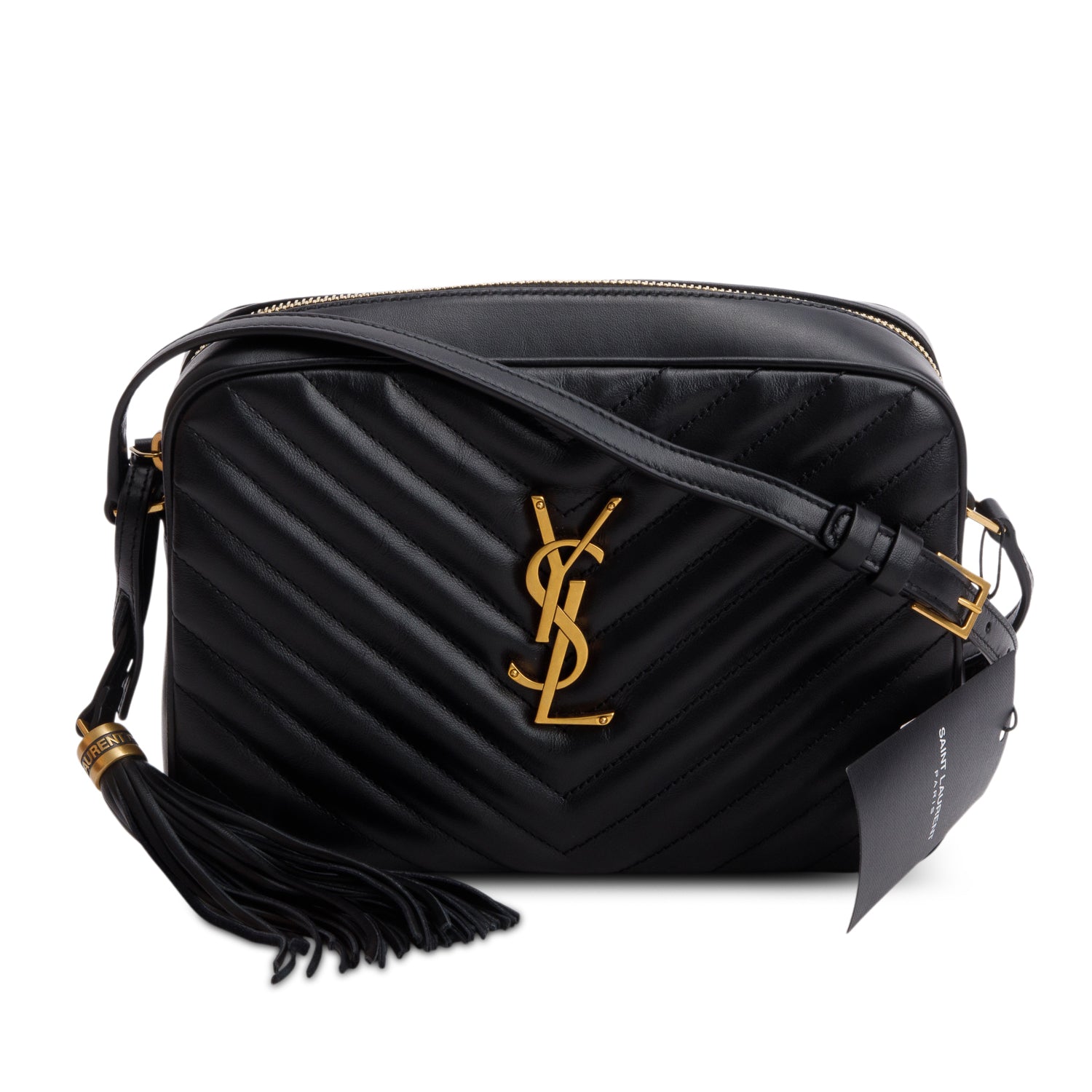 YSL Saint Laurent Calfskin Lou Camera Bag Matelasse Monogram Crossbody Bag