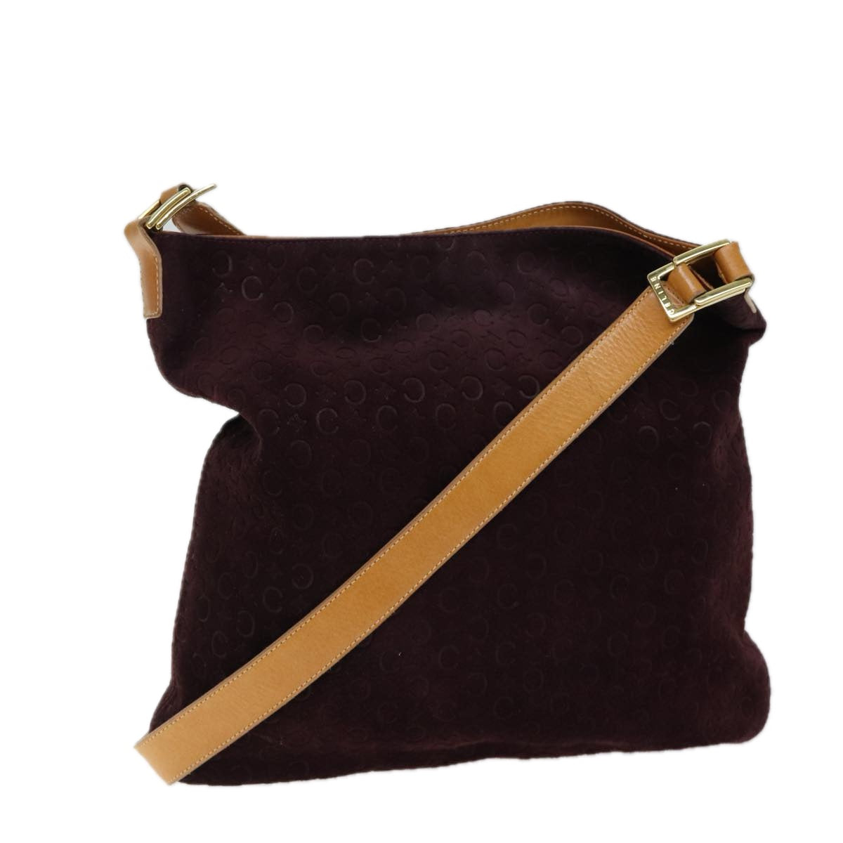 Luxury C Macadam Shoulder Bag Bordeaux Canvas