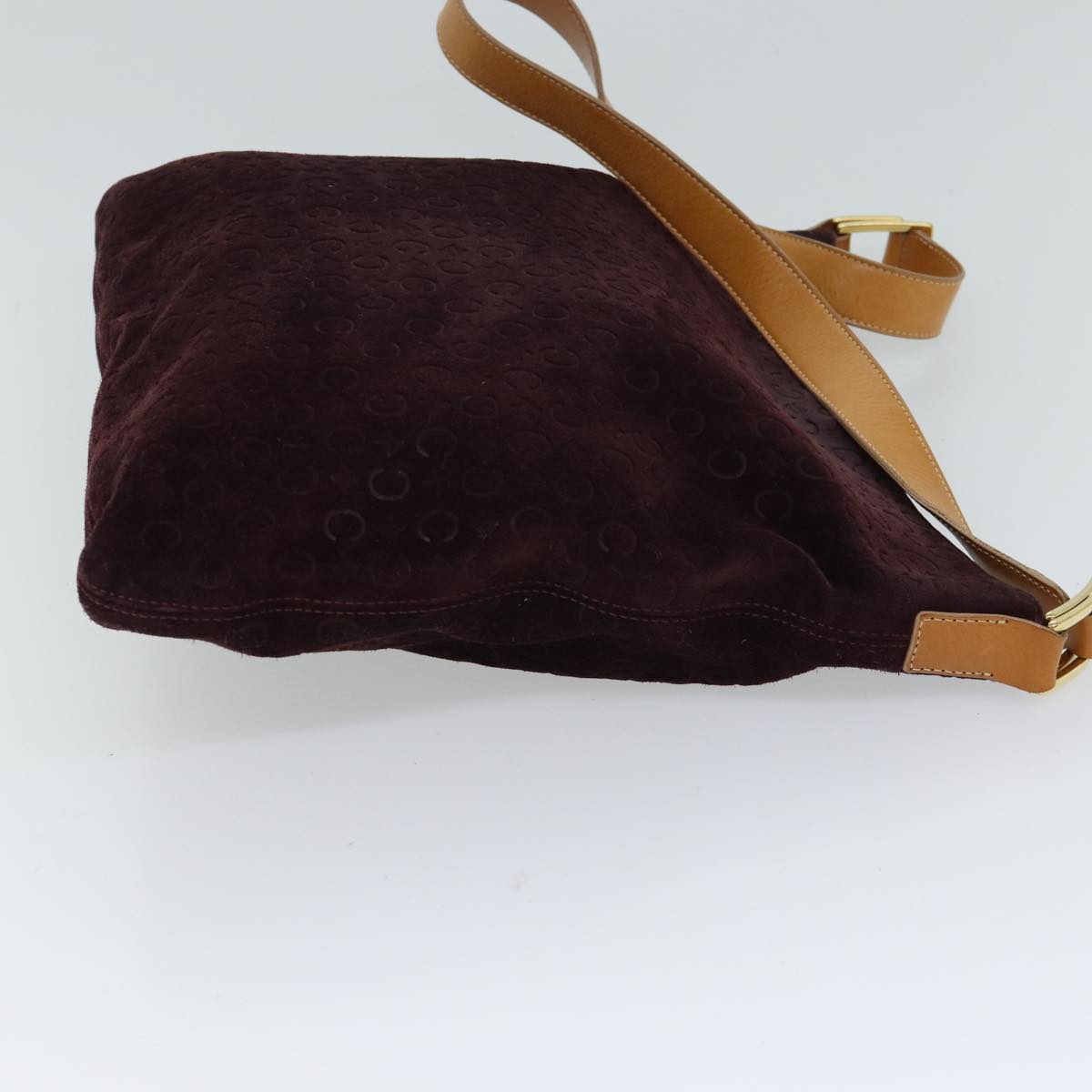 Luxury C Macadam Shoulder Bag Bordeaux Canvas