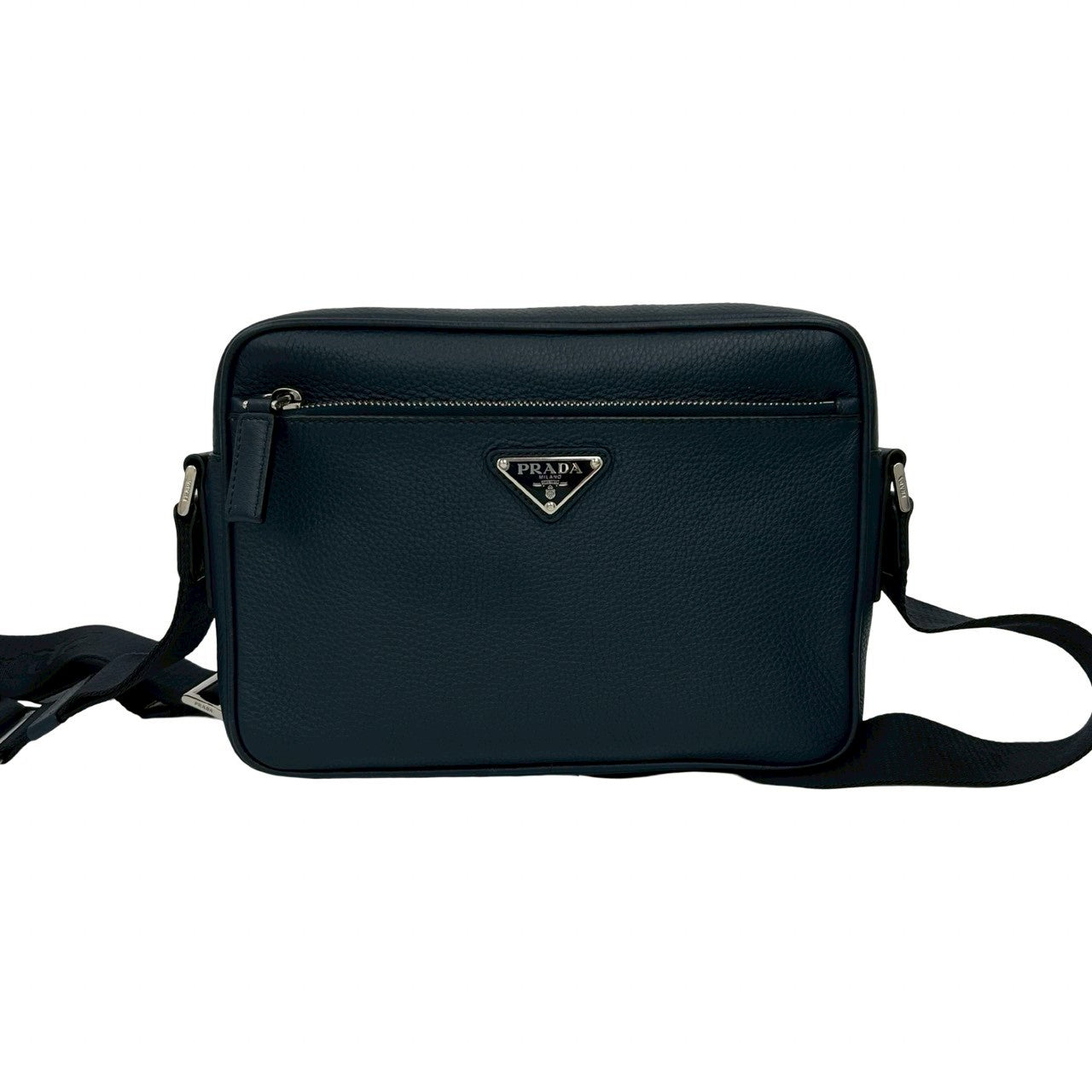 Shoulder Bag Navy Leather