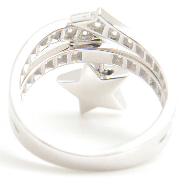 Chanel 18K White Gold Comete Diamond Ring Bag