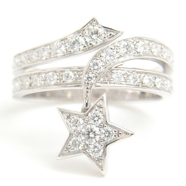 Chanel 18K White Gold Comete Diamond Ring