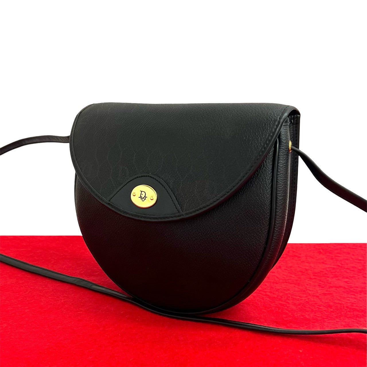Dior Shoulder Bag Leather Black