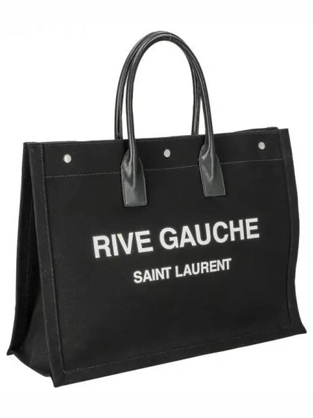 YSL Saint Laurent Luxury Trending Rive Gauche Lino Legend Tote Bag Black Large