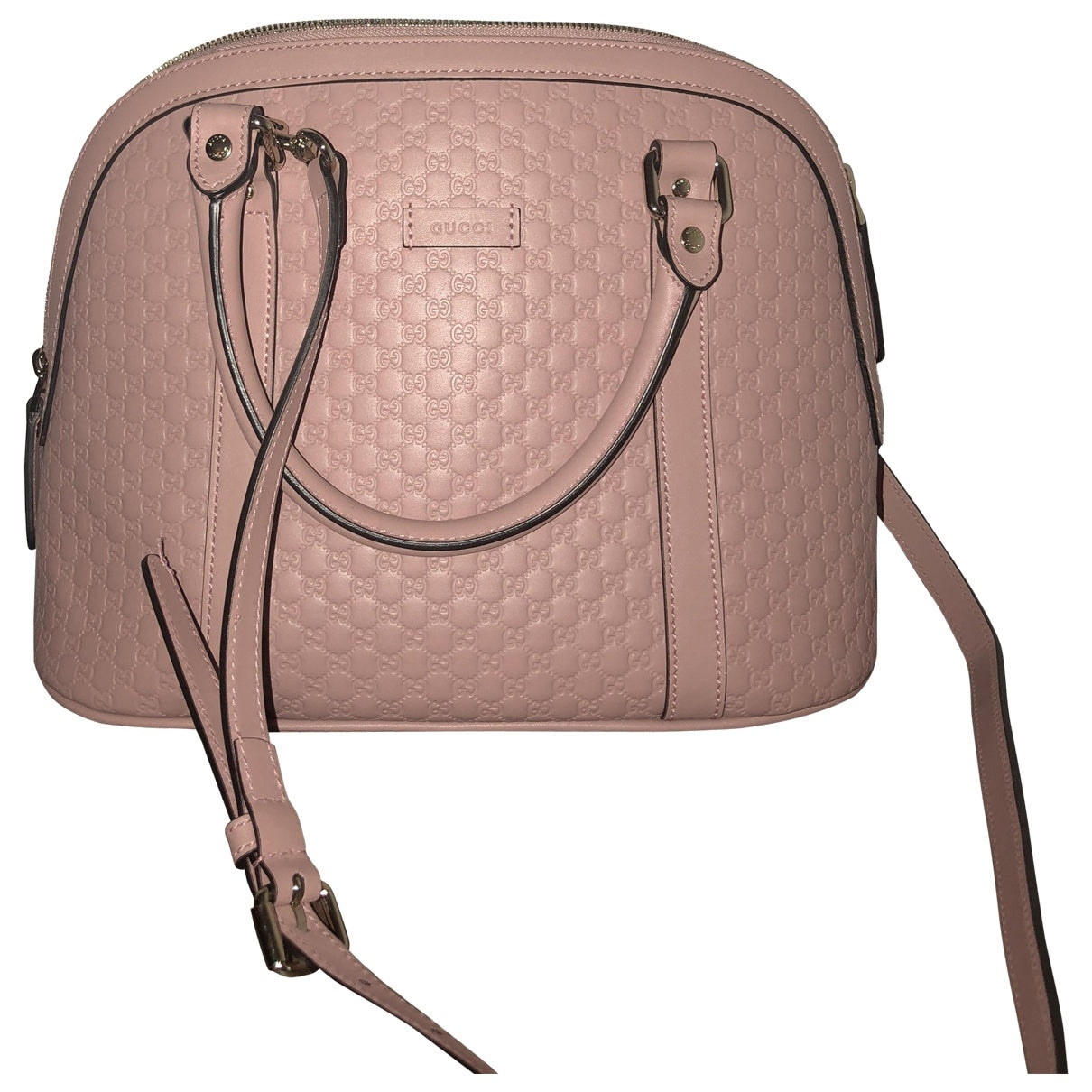 Gucci pink leather handbag