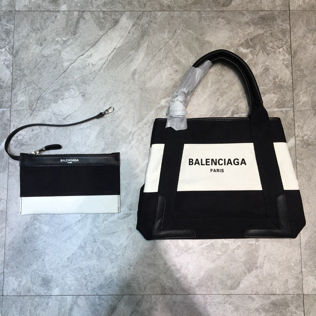Top Quality Navy Xs Tote Bag In Black White