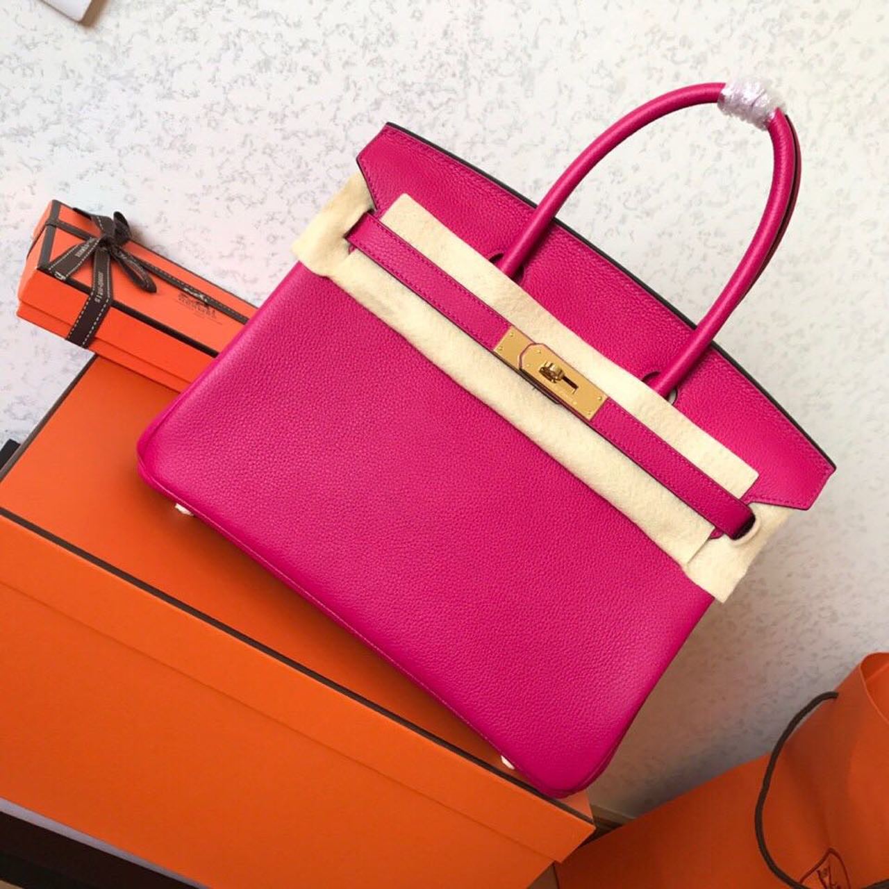 Top Quality Birkin Electric Rose Purple For Gold Travel Bag