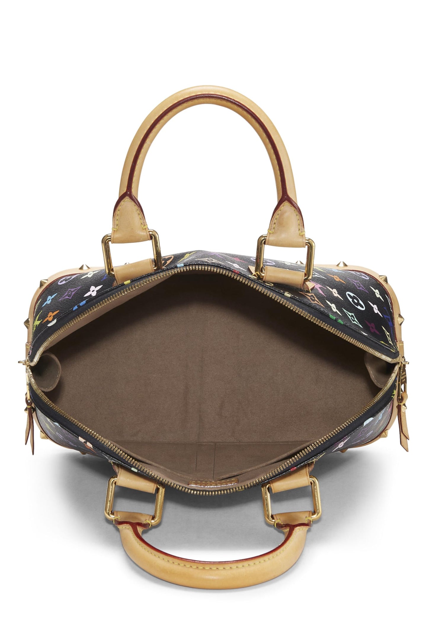 Louis Vuitton,  Takashi Murakami x Louis Vuitton White Monogram Multicolore Alma PM NM, Black