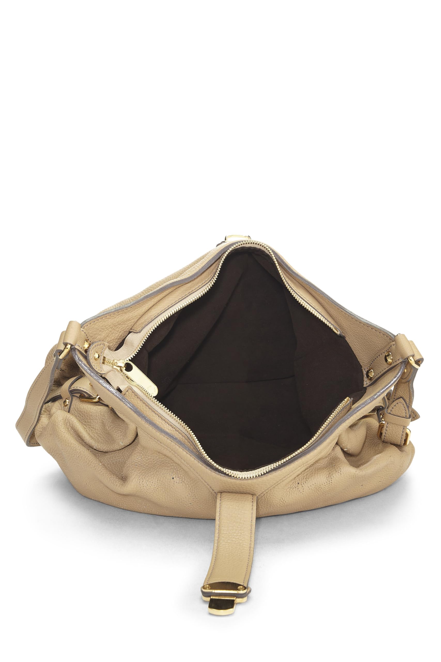 Louis Vuitton,  Beige Monogram Mahina Leather XS, Beige