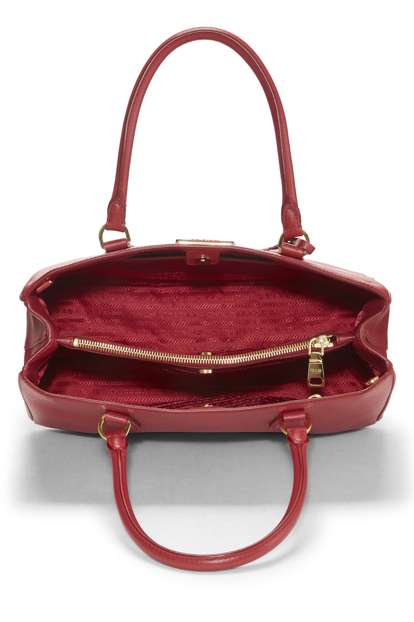 Prada Executive Tote Saffiano Red Medium Tote Bag Medium Red 3