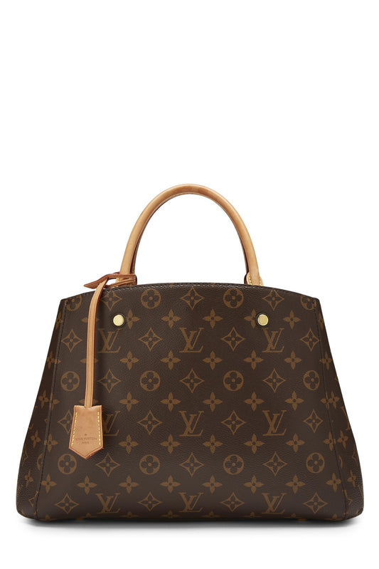 Louis Vuitton,  Monogram Canvas Montaigne MM, Brown
