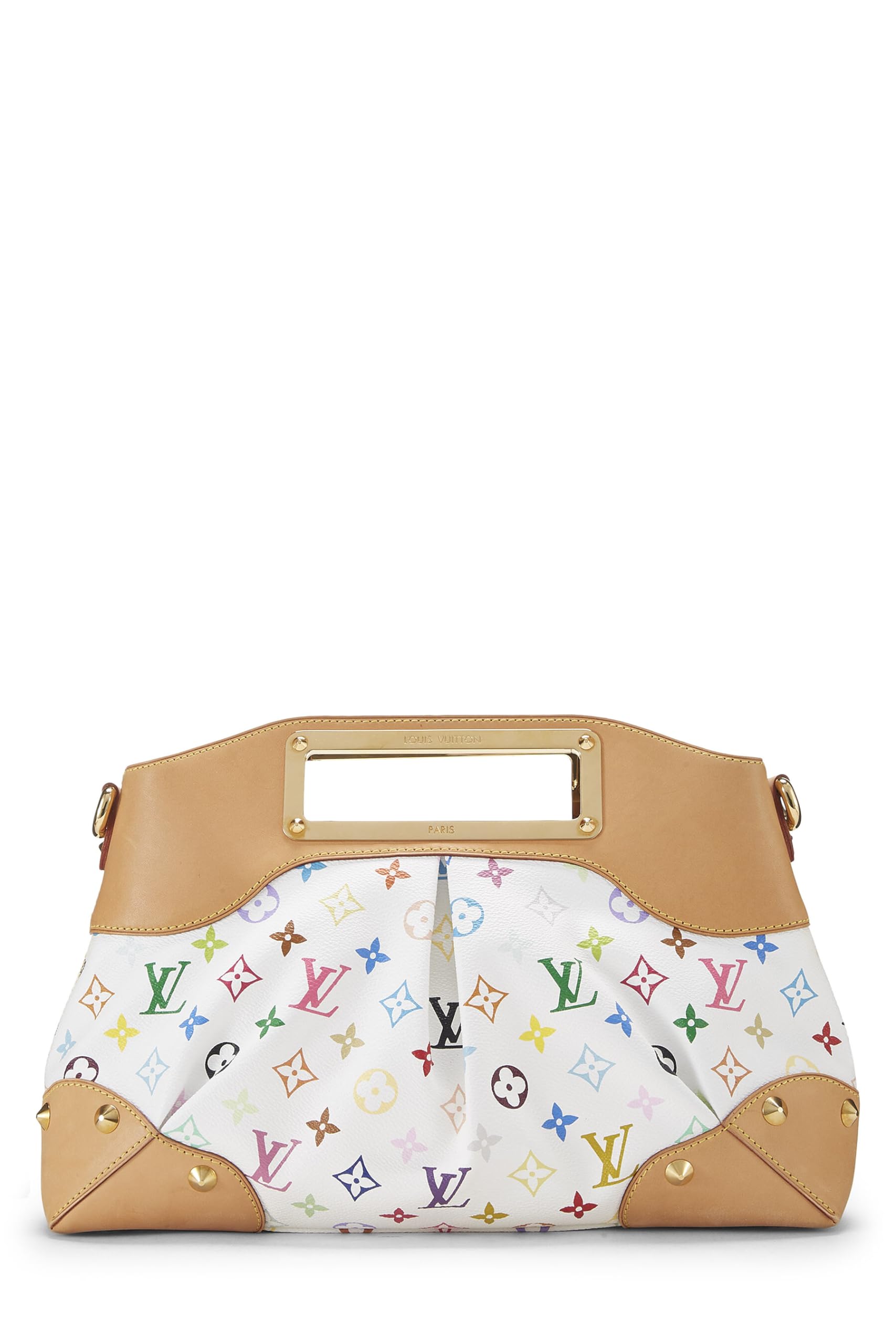 Louis Vuitton,  Takashi Murakami x Louis Vuitton White Monogram Multicolore Judy MM, White