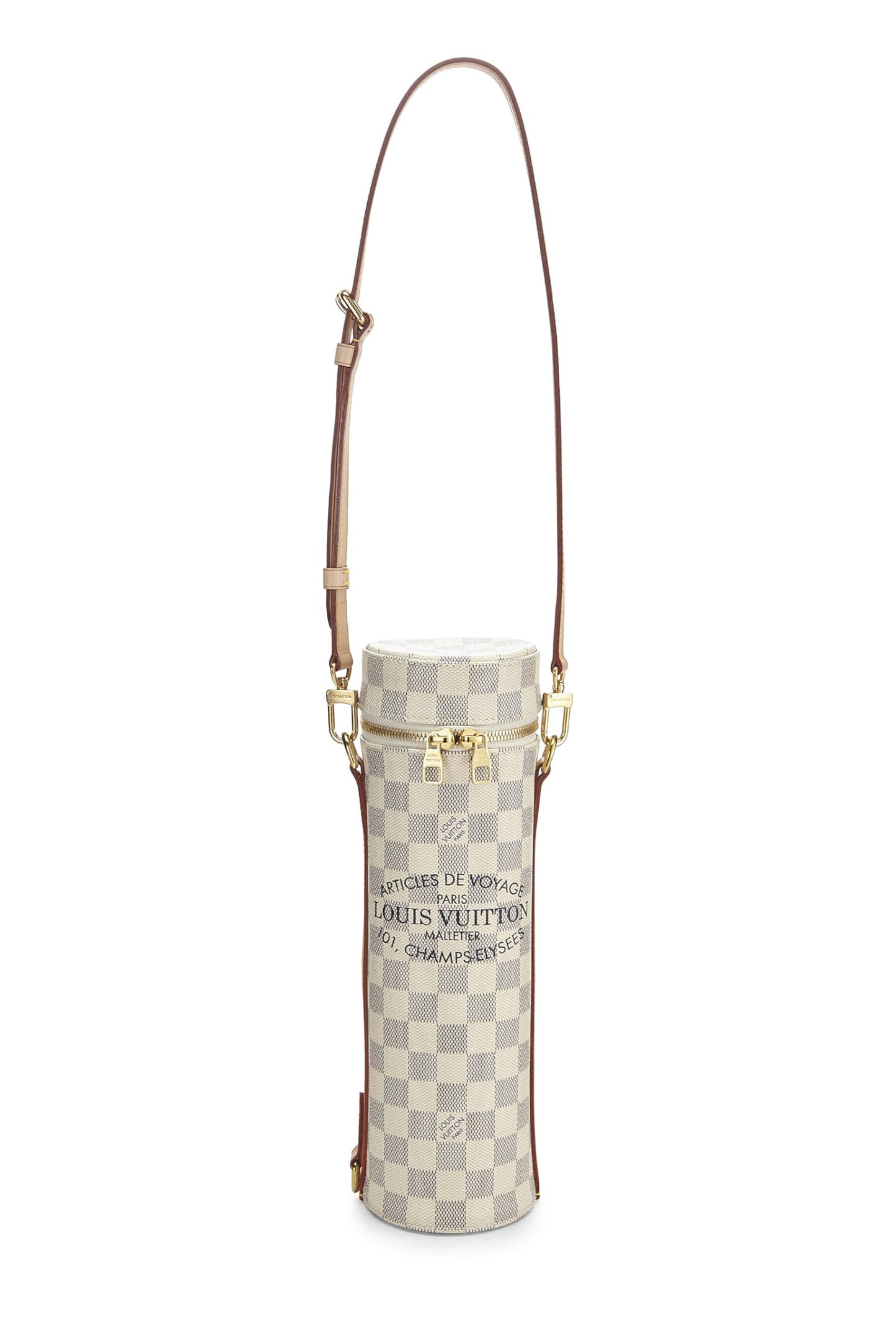Louis Vuitton,  Damier Azur Porte-Bouteille, White