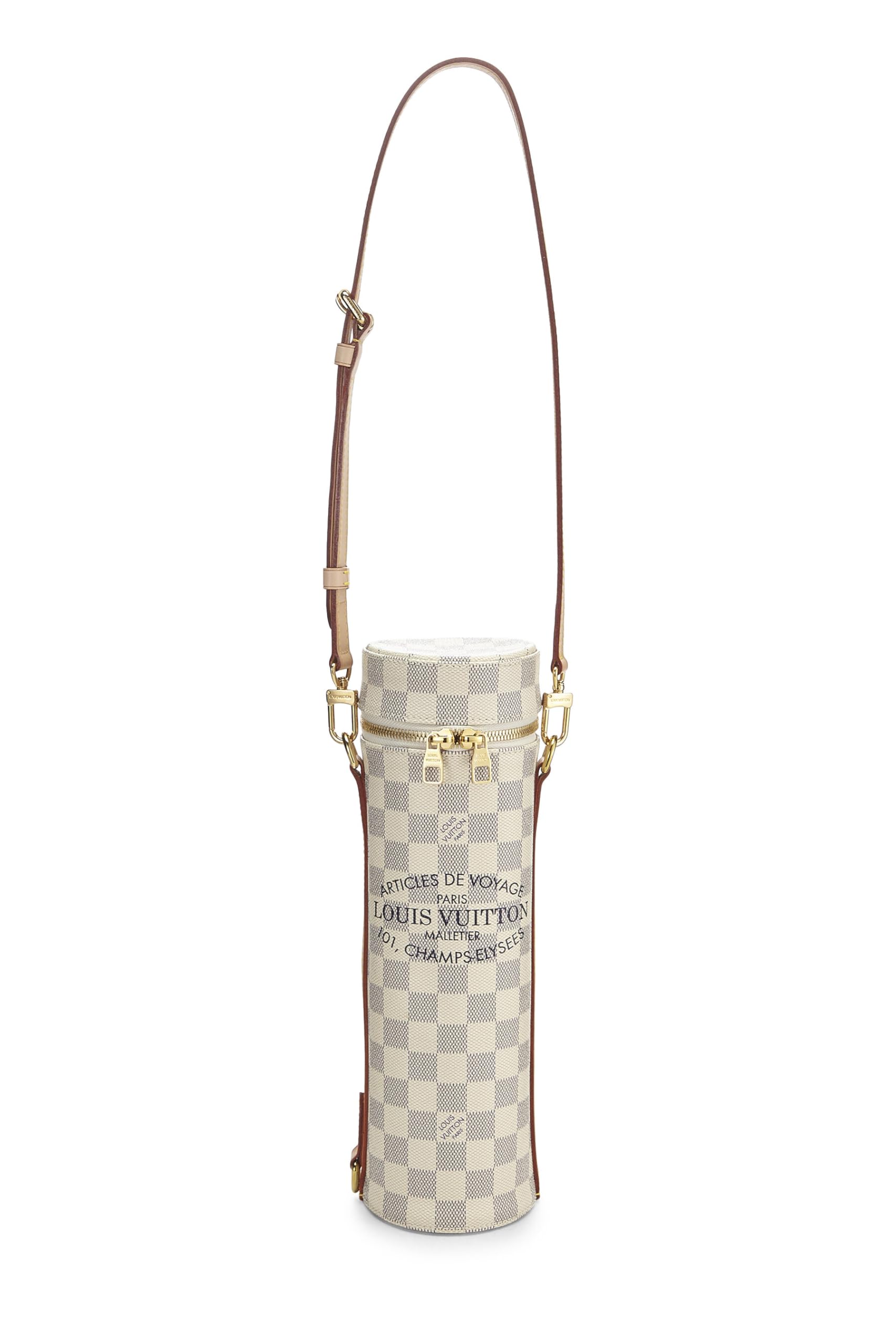 Louis Vuitton,  Damier Azur Porte-Bouteille, White