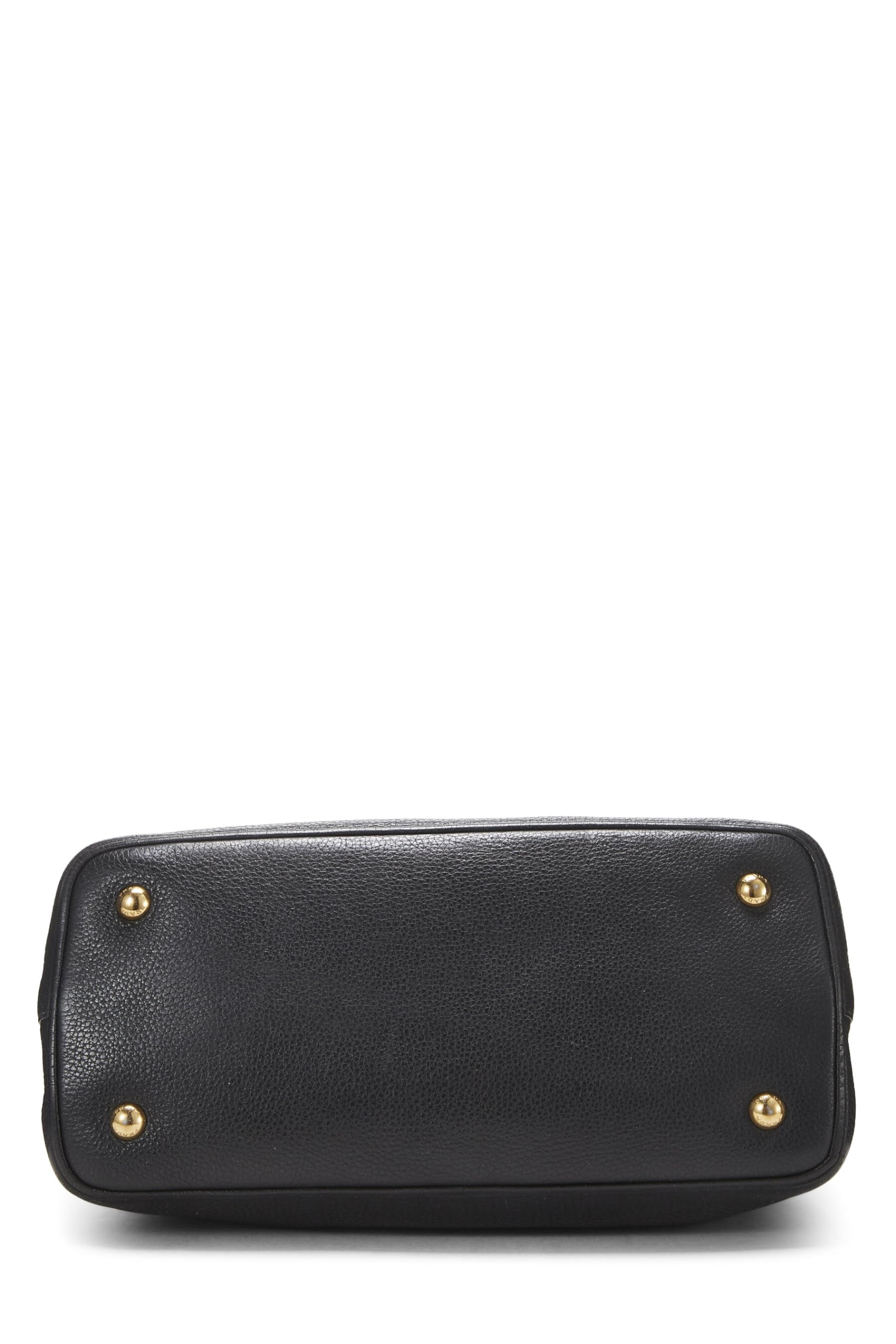 Prada Daino Convertible Handbag Vitello Black Small Travel Bag