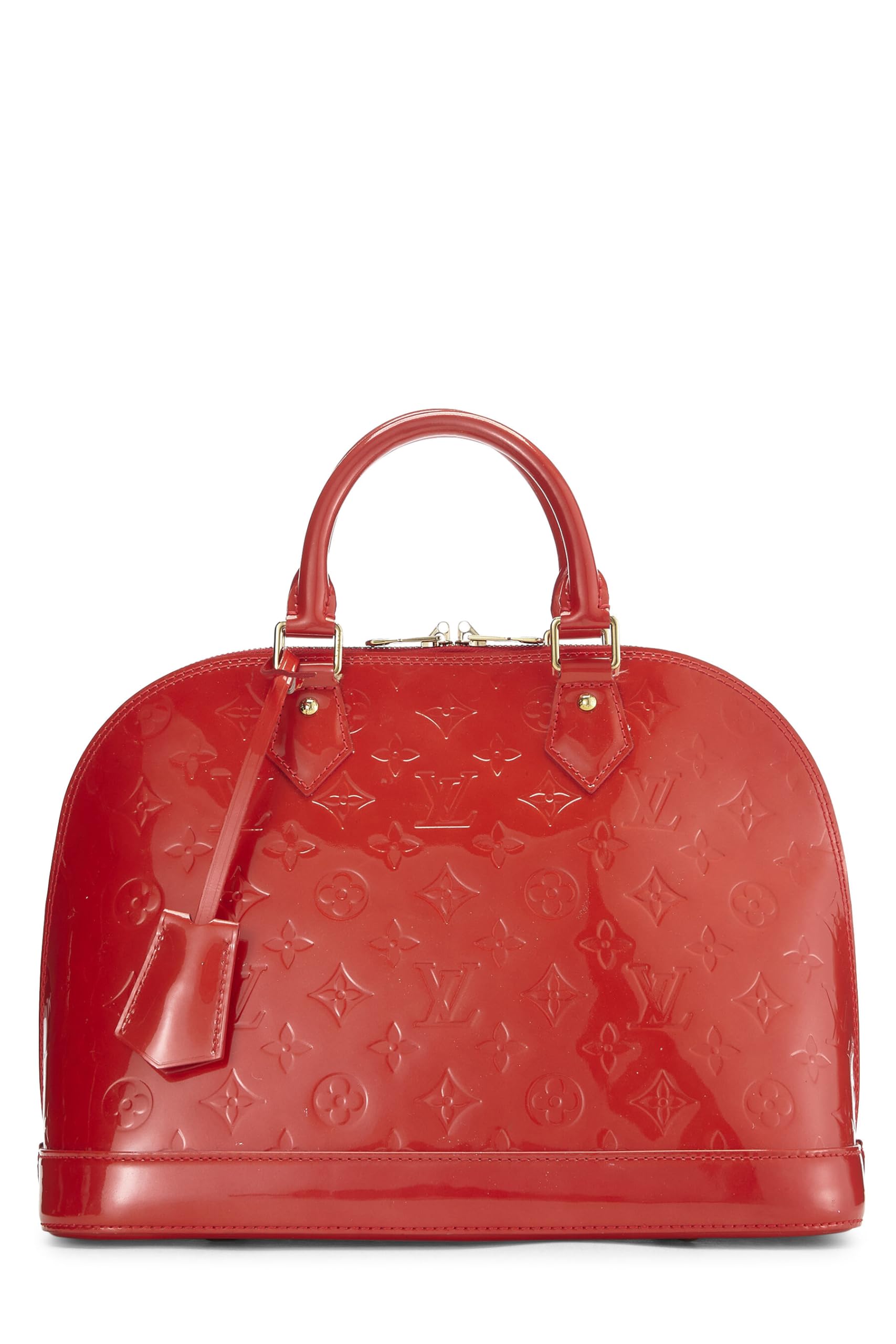 Louis Vuitton,  Orange Sunset Monogram Vernis Alma GM, Orange