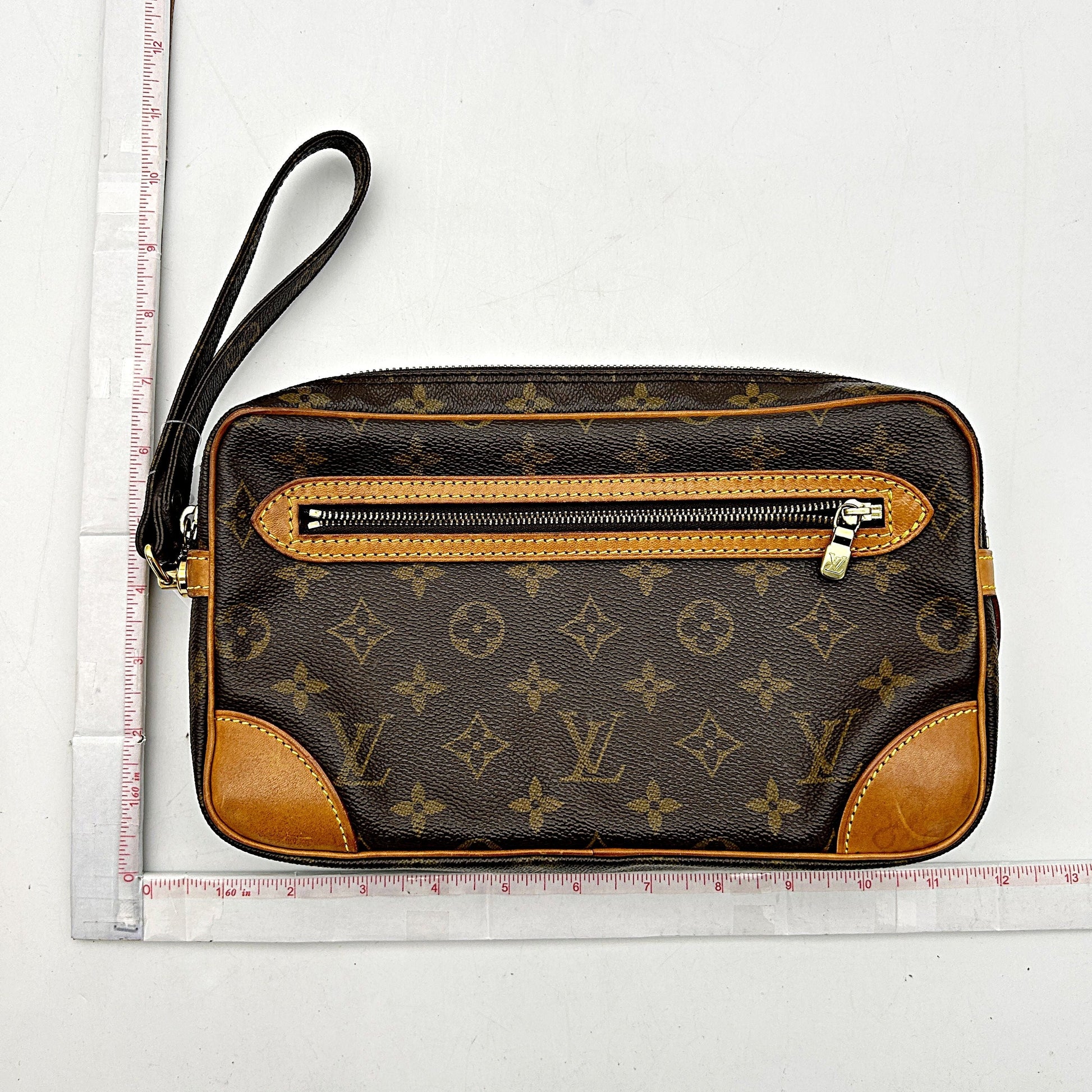 LOUIS VUITTON Monogram Pochette Marly Dragonne lv5536cc