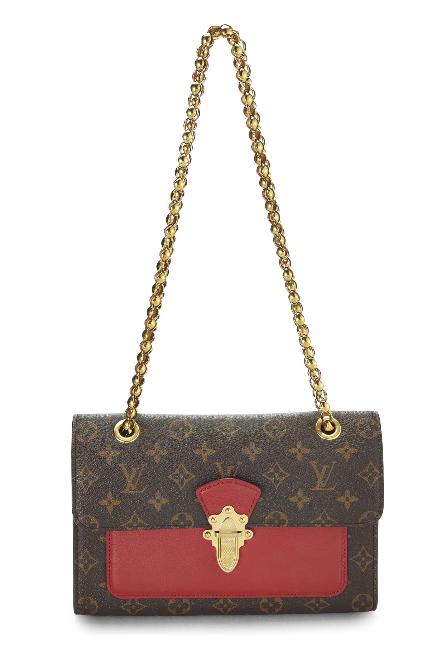 Louis Vuitton,  Red Monogram Canvas Victoire, Red