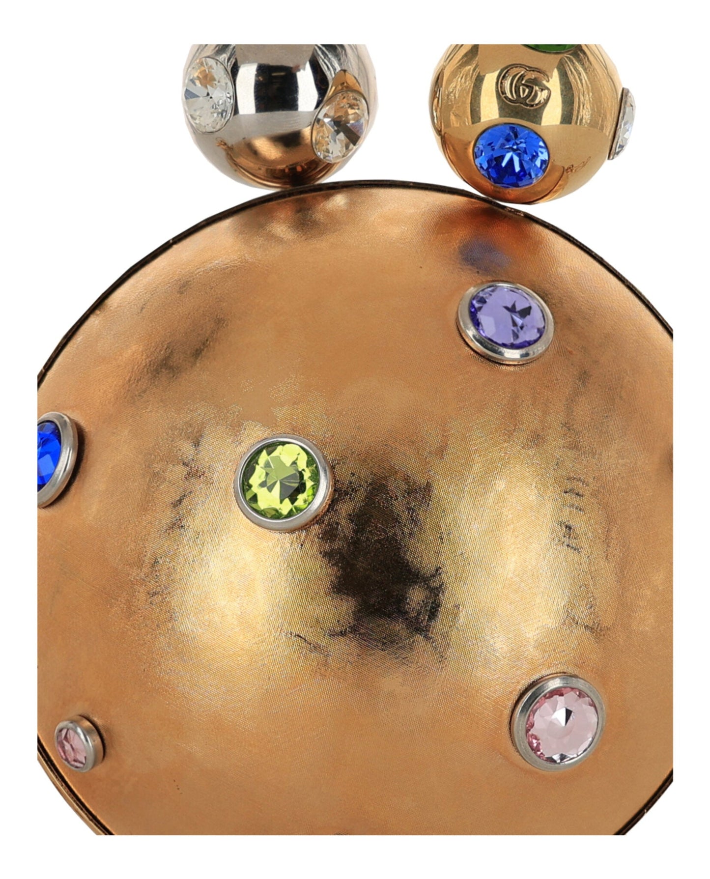 Gucci Womens Crystal-Embellished Sphere Clutch