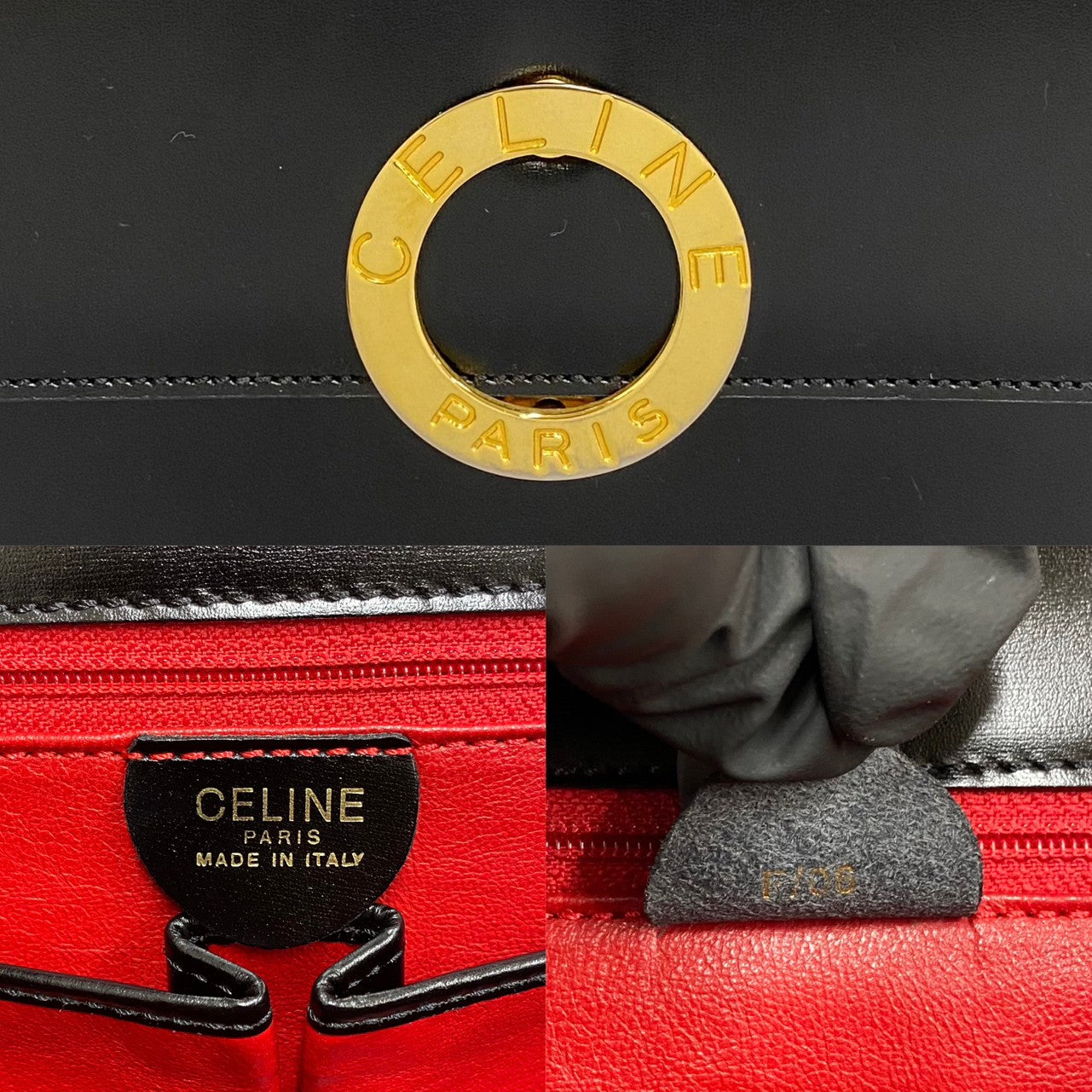 Calfskin, Circle Women Leather Black Travel Bag