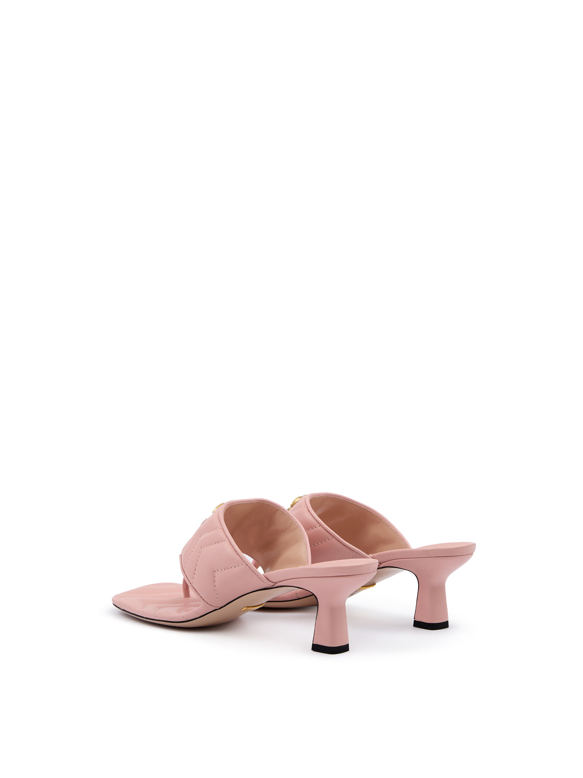Gucci Mystic Pink Nappa Charlotte Leather Women's Sandals