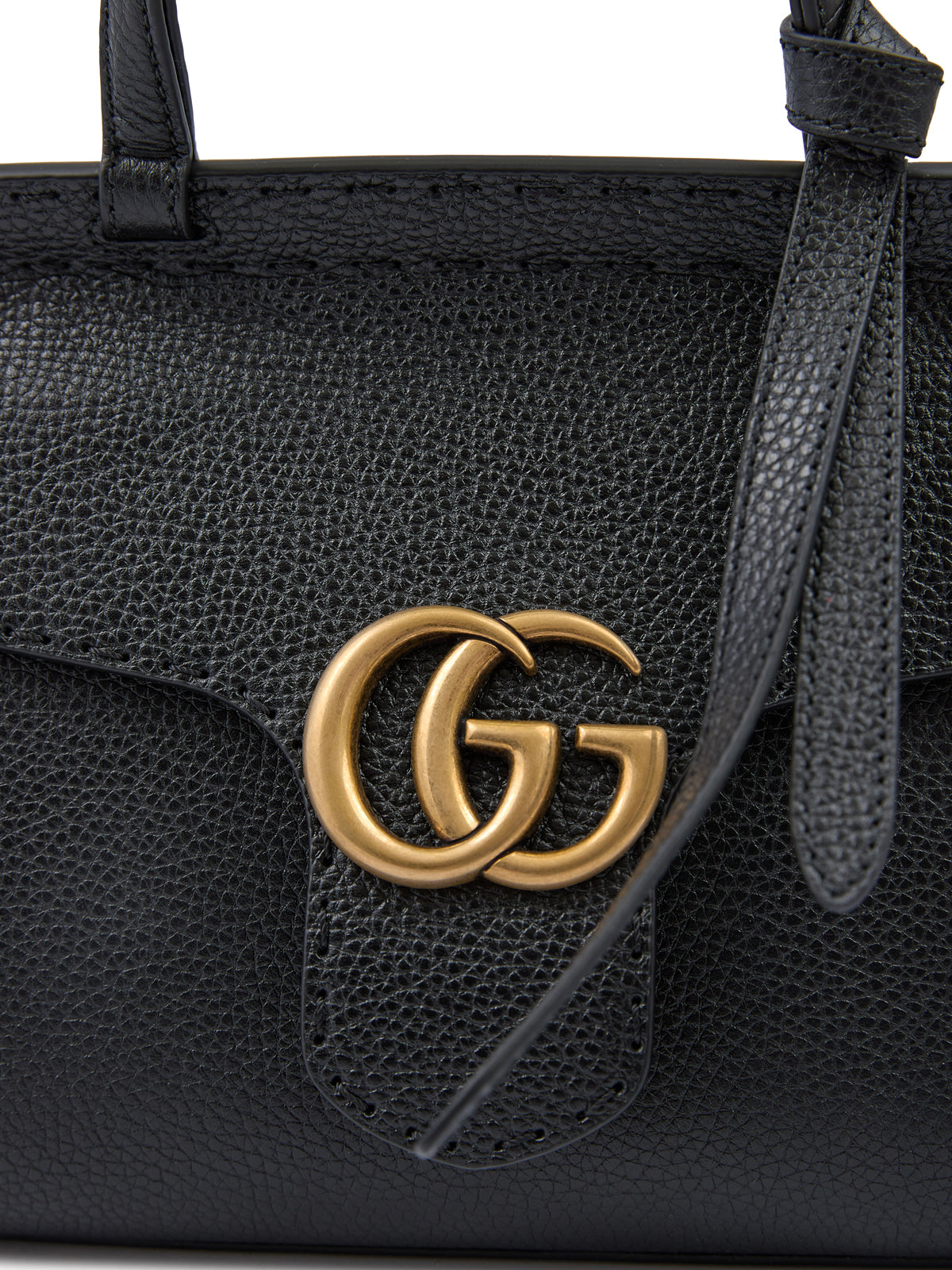 Gucci Black Leather GG Marmont Women's Handbag