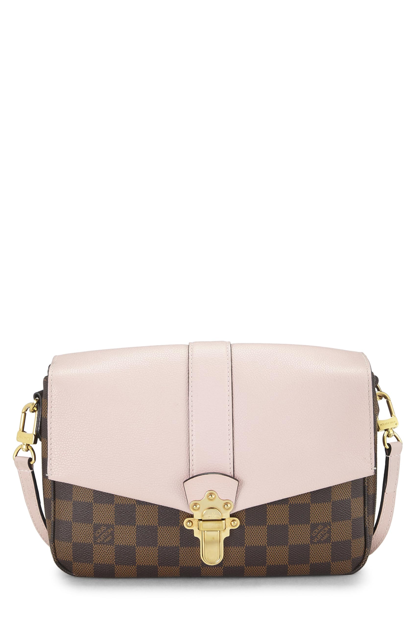 Louis Vuitton,  Pink Damier Ebene Clapton Crossbody, Pink