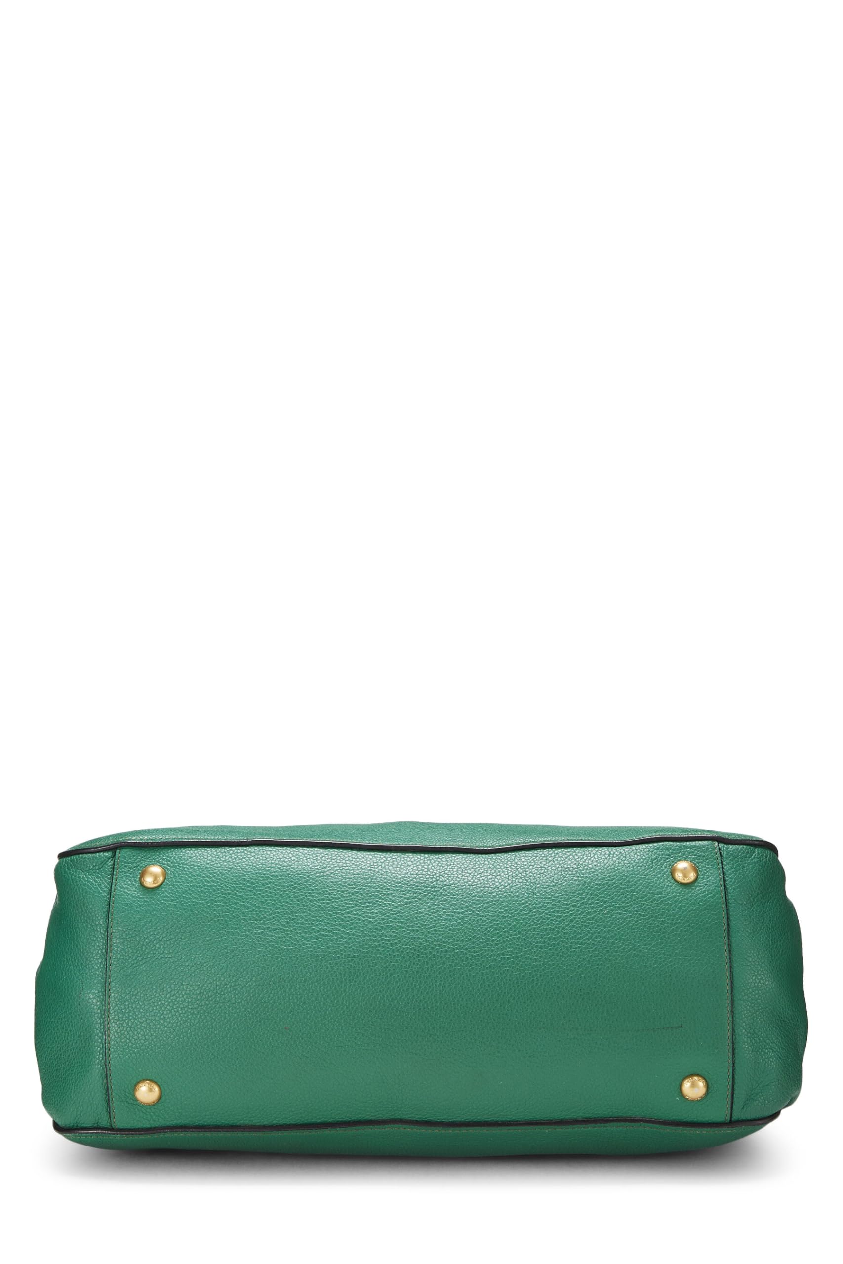 Prada Daino Convertible Handbag Vitello Green Travel Bag