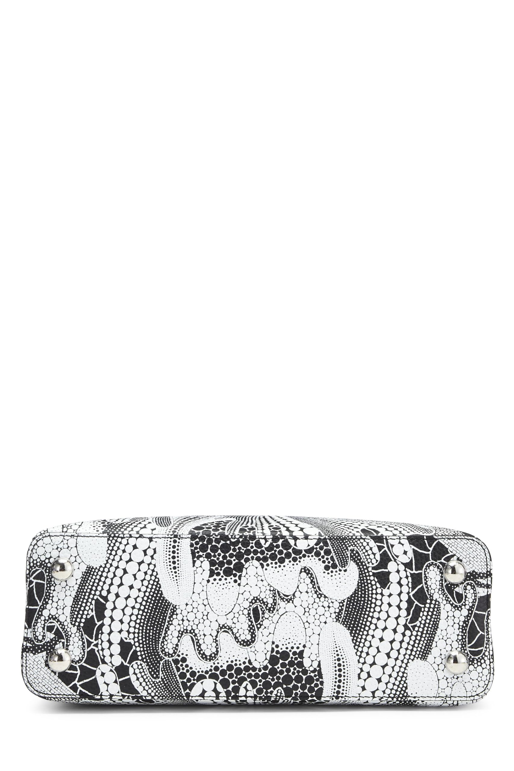 Louis Vuitton,  LV x YK Black & White Taurillon Capucines MM, Multi