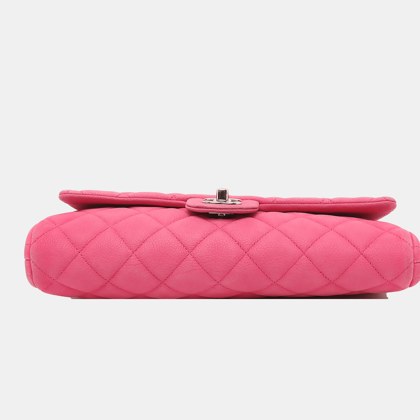 Chanel Envelope Chains Caviar Pink Leather Clutch Bag