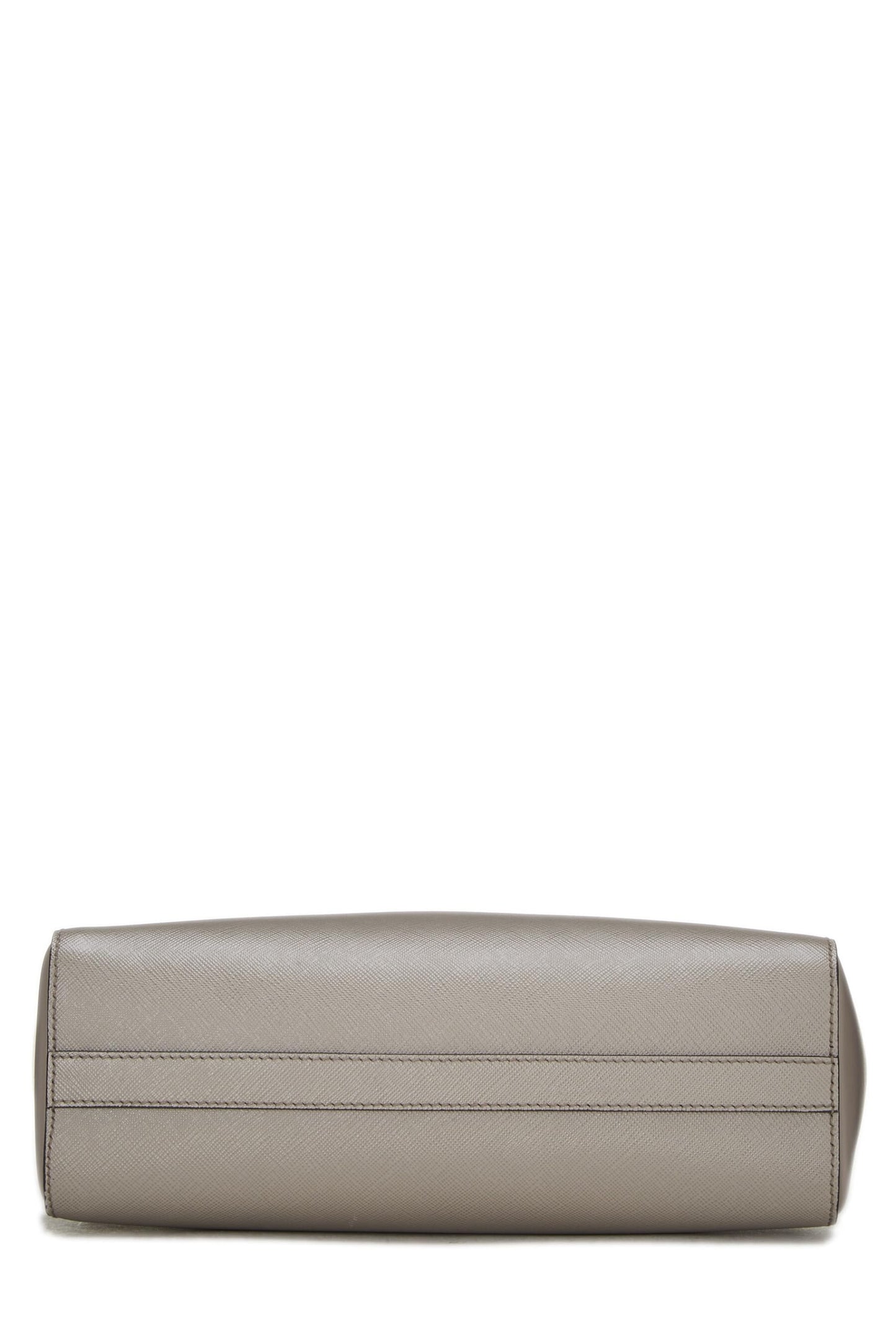 Prada Grey Convertible Handbag Grey Saffiano Gray Small Travel Bag