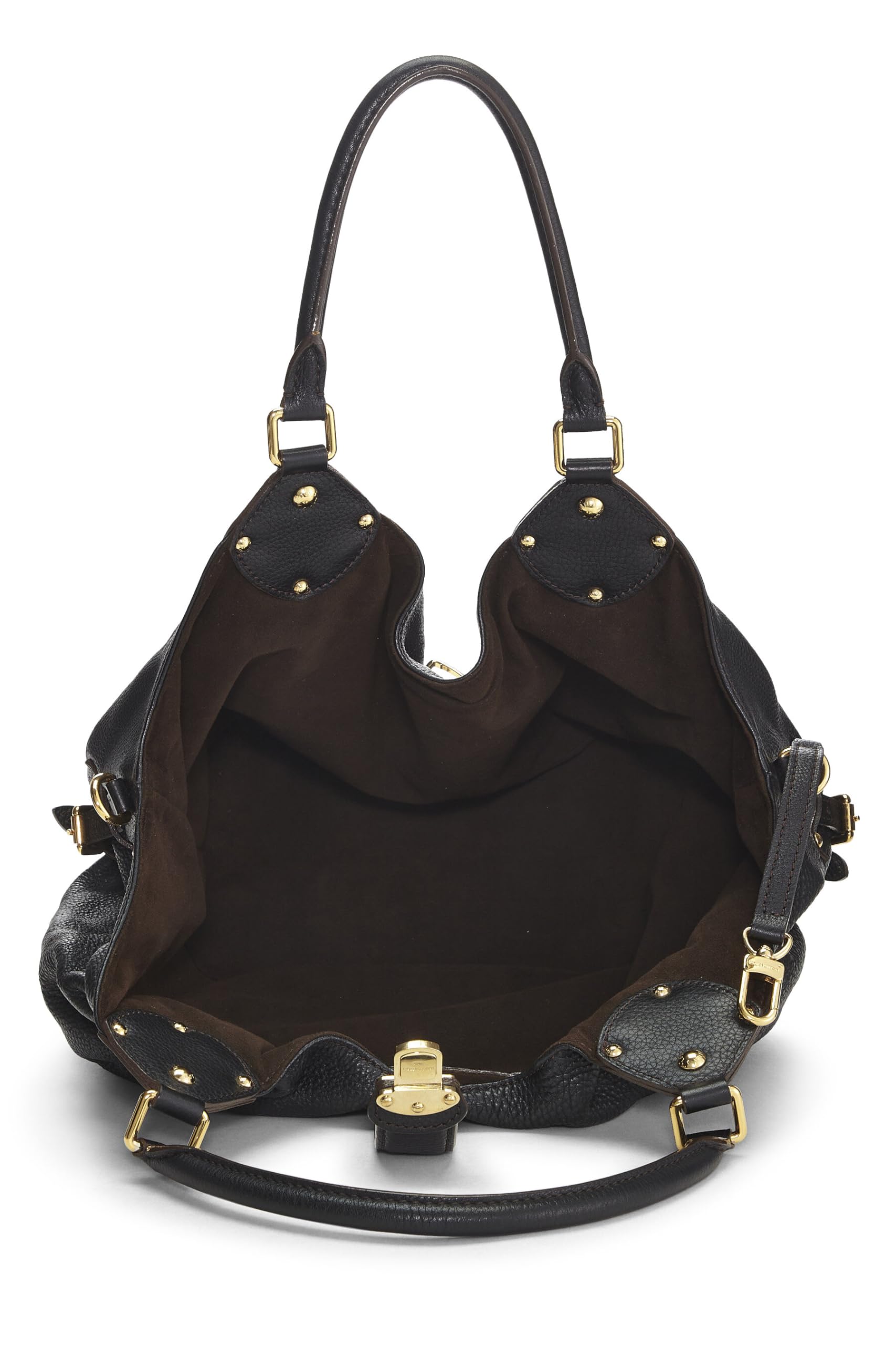 Louis Vuitton,  Black Monogram Mahina Large, Black