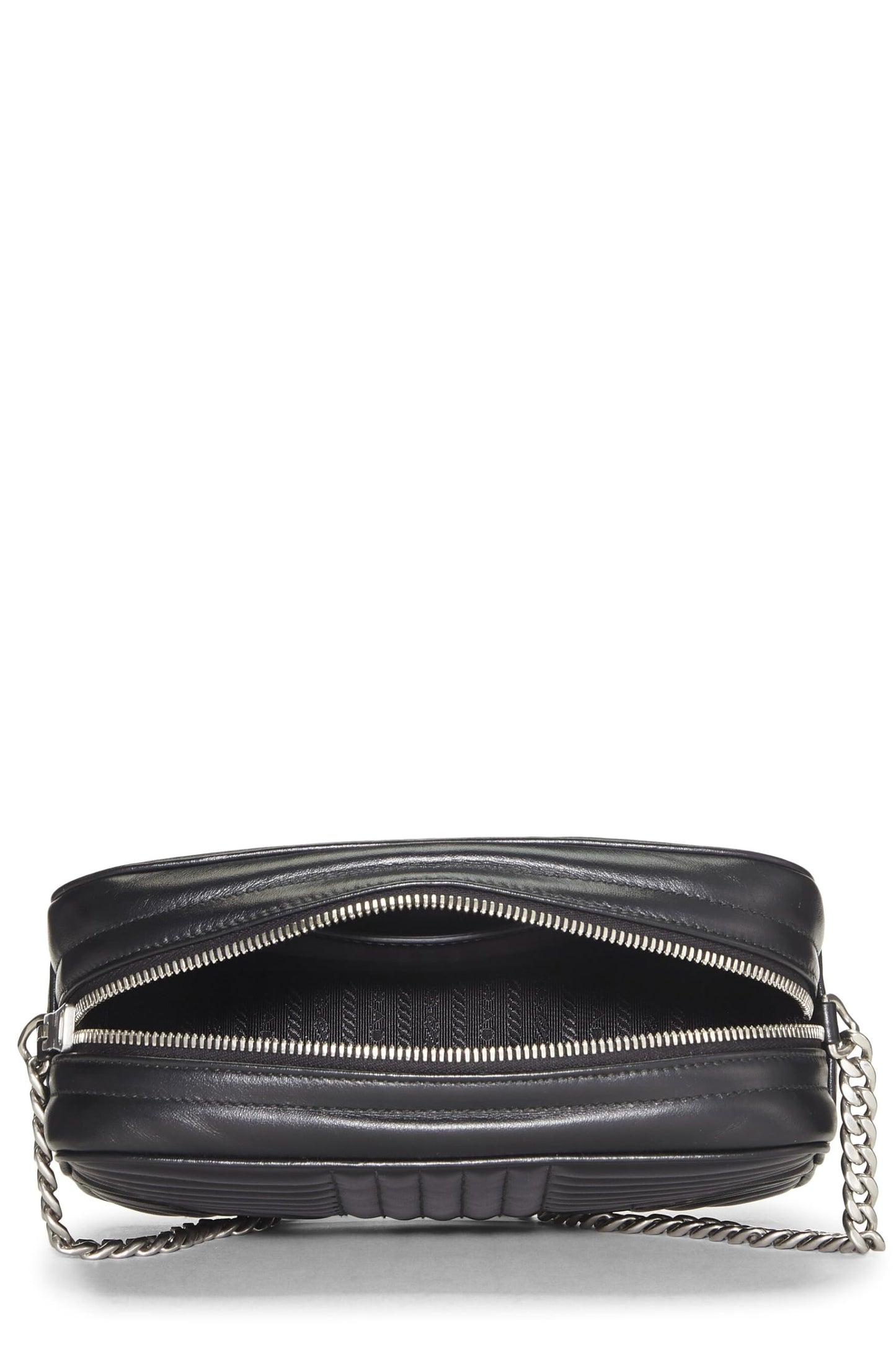Prada Calfskin Diagramme Camera Bag Black Medium Crossbody Bag Bag Medium Black