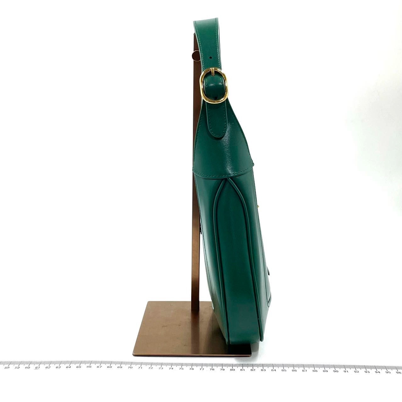 Gucci Jackie Adjustable Strap Leather Green Small Travel Bag
