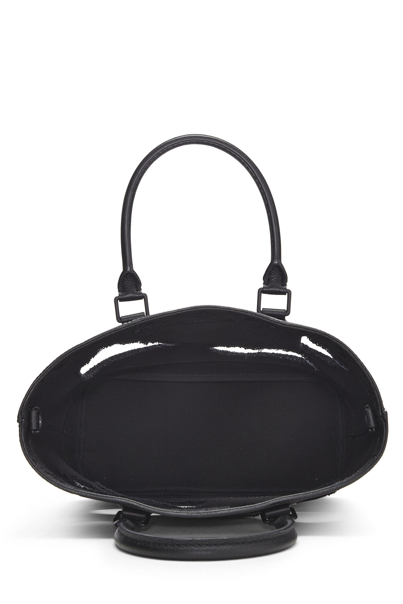 Louis Vuitton,  COMME DES GARÇONS x Louis Vuitton Black Monogram Empreinte Bag with Holes, Black