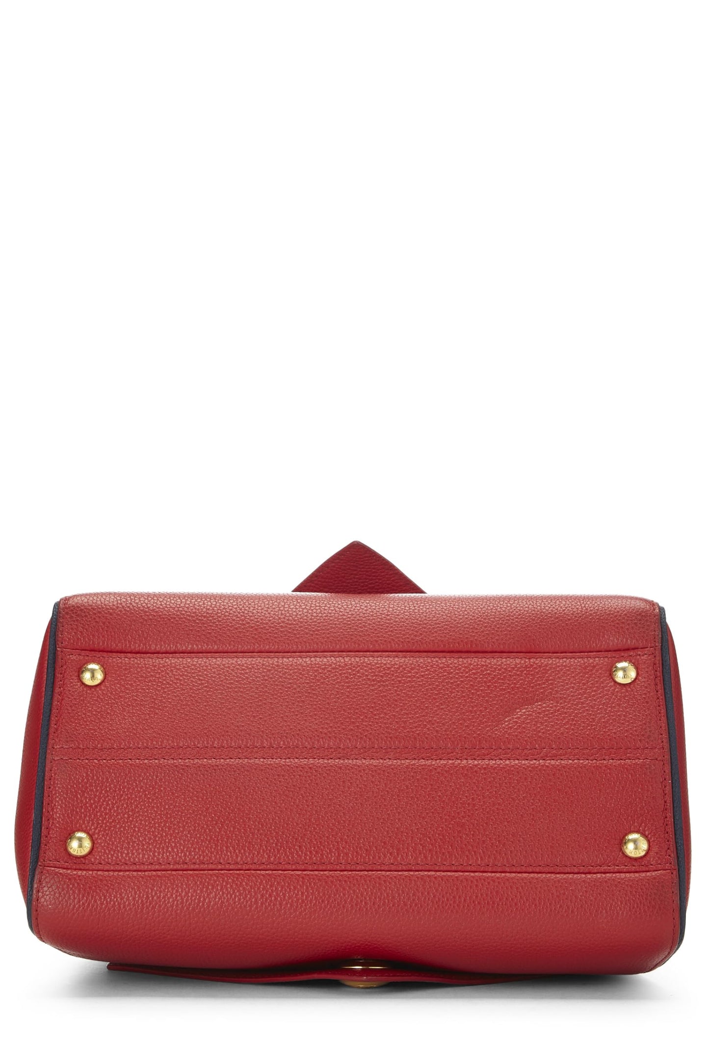 Louis Vuitton,  Red Monogram Leather Double V Bag, Red