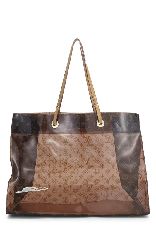 Louis Vuitton,  Brown Monogram Vinyl Cruise Cabas Tote GM, Brown