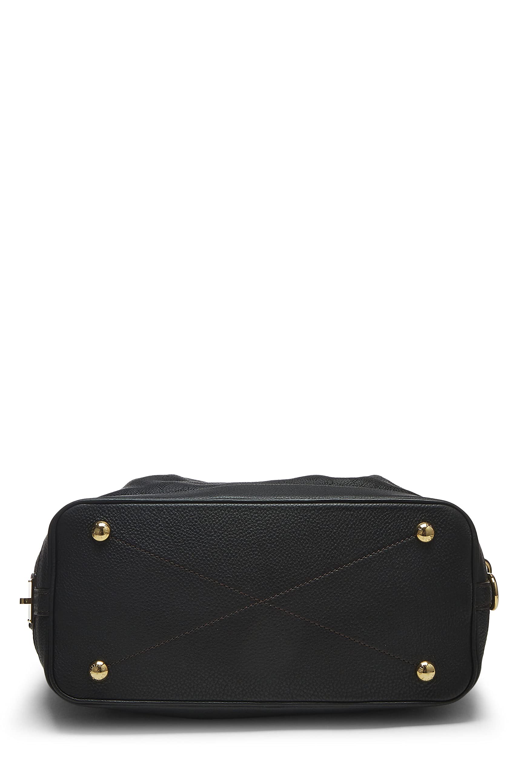 Louis Vuitton,  Black Monogram Mahina Leather Stellar PM, Black