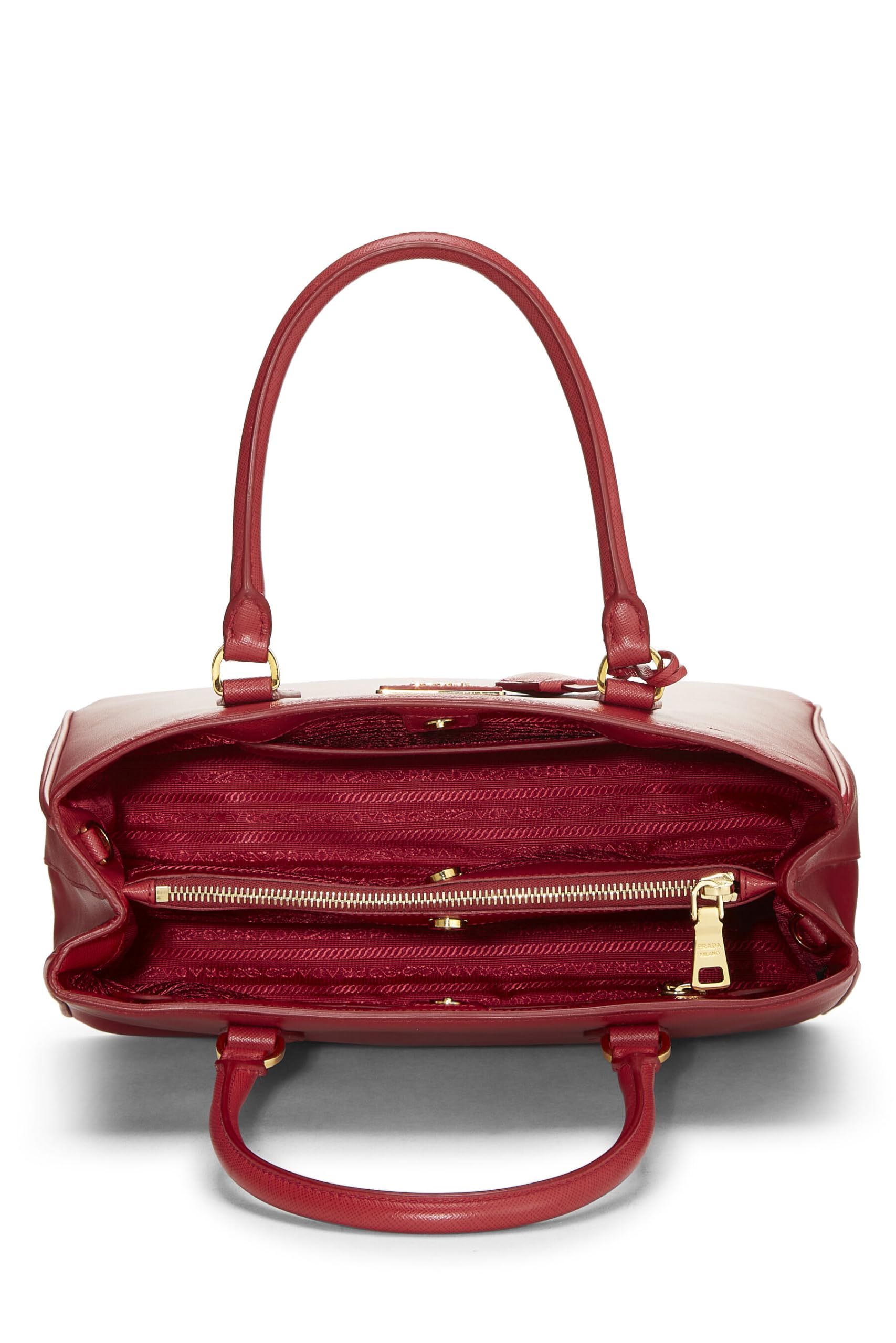 Prada Executive Tote Saffiano Red Medium Tote Bag Tote Medium Red