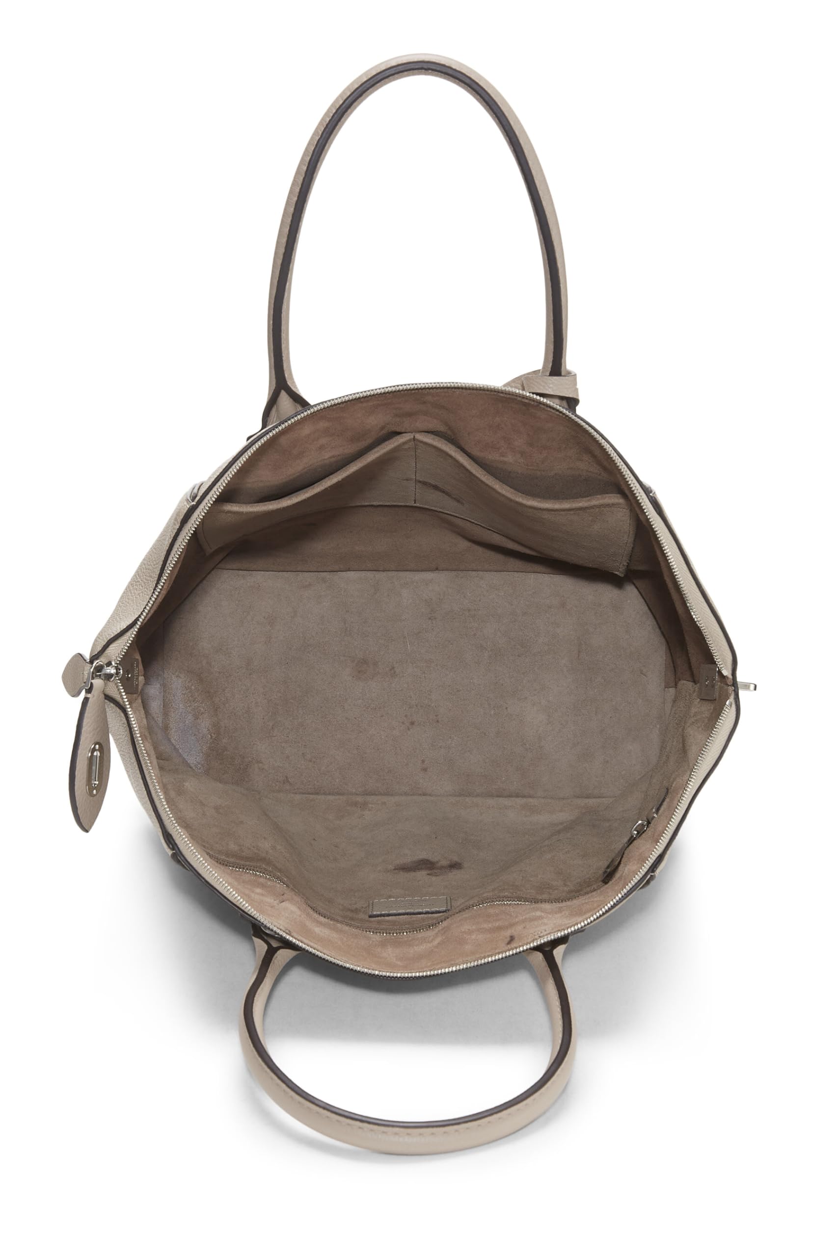 Louis Vuitton,  Grey Taurillon Soft Leather Lockit MM, Grey