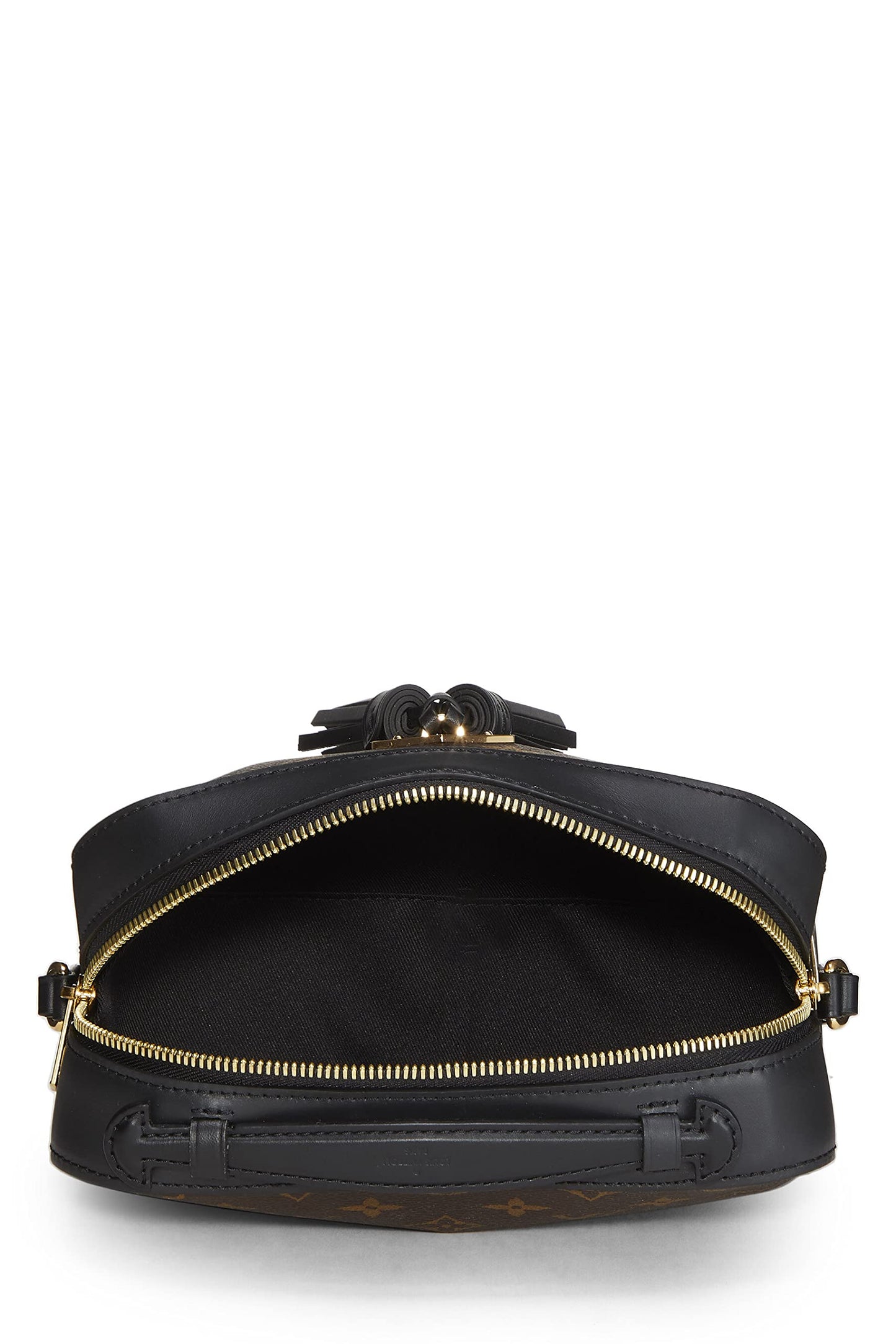 Louis Vuitton,  Black Monogram Canvas Saintonge, Black