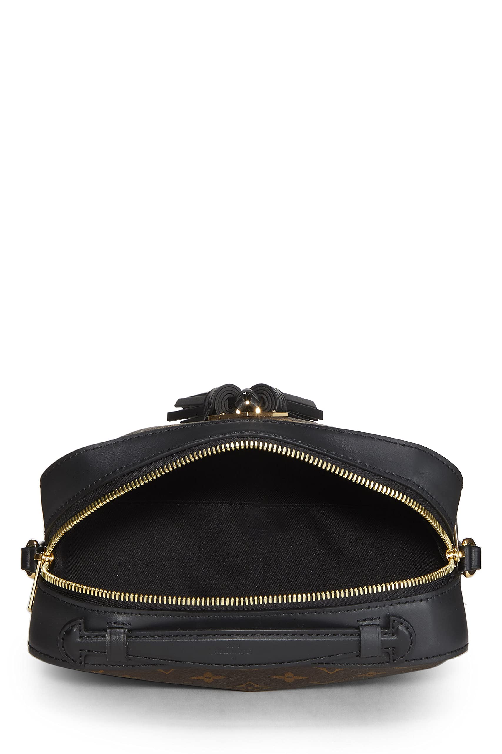 Louis Vuitton,  Black Monogram Canvas Saintonge, Black