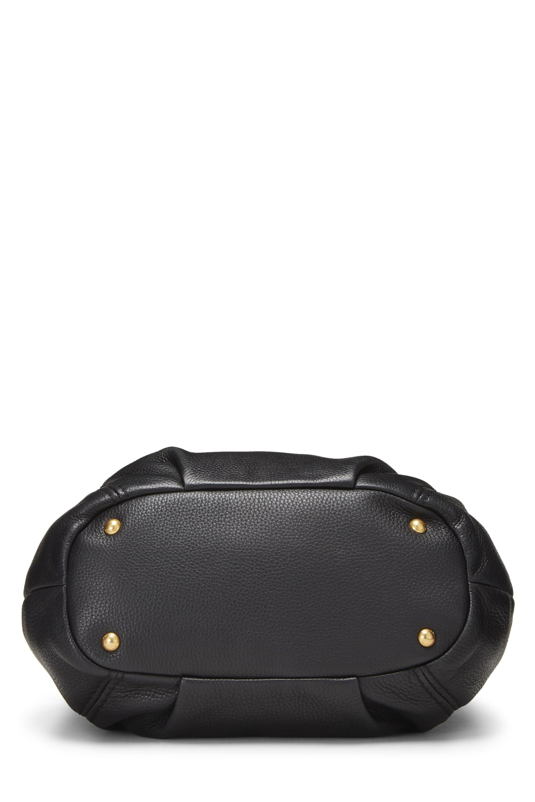 Prada Daino Sacca Manici Luxury Handbag Vitello Black Travel Bag 2 Manici Black