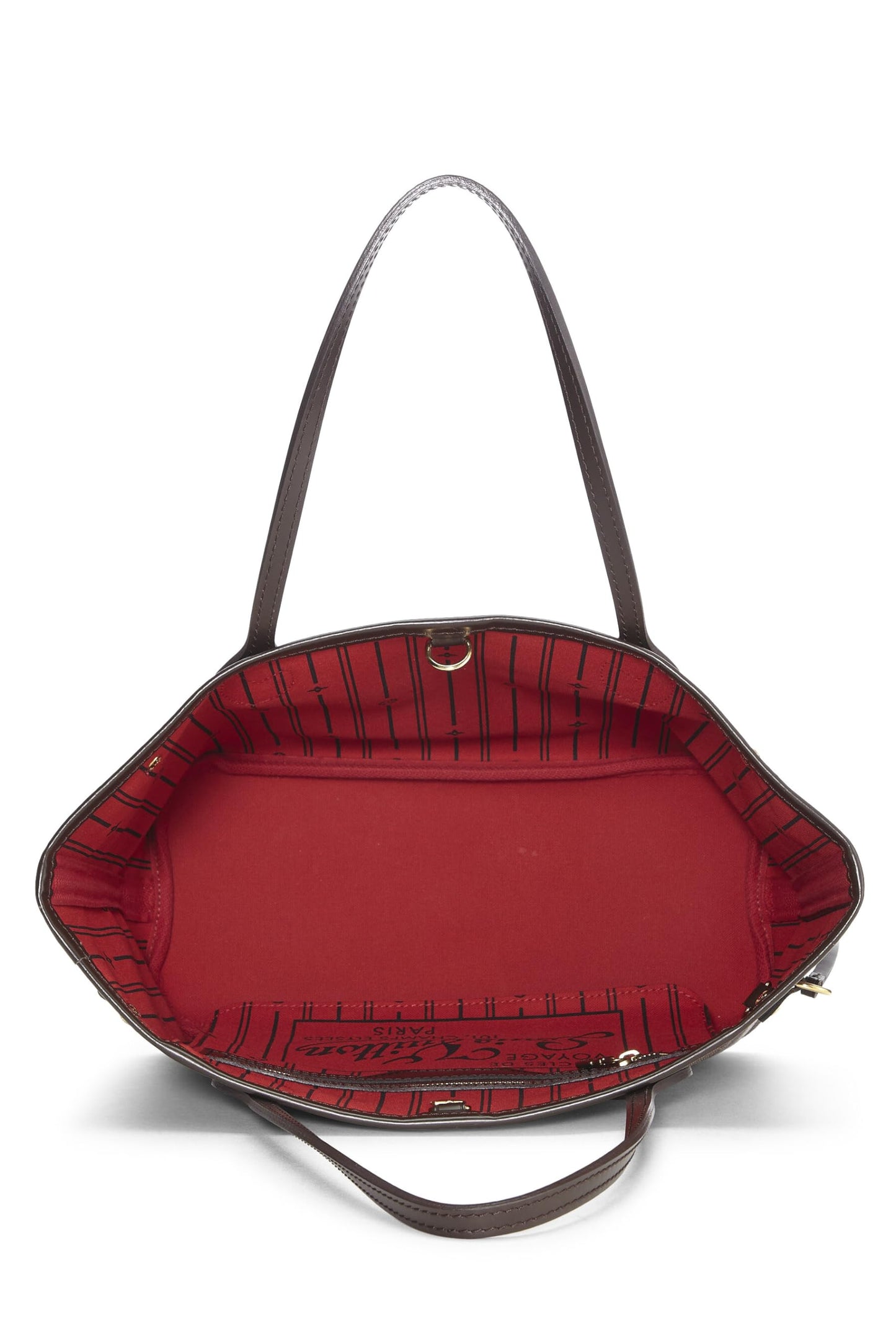 Louis Vuitton,  Damier Ebene Neverfull PM, Brown