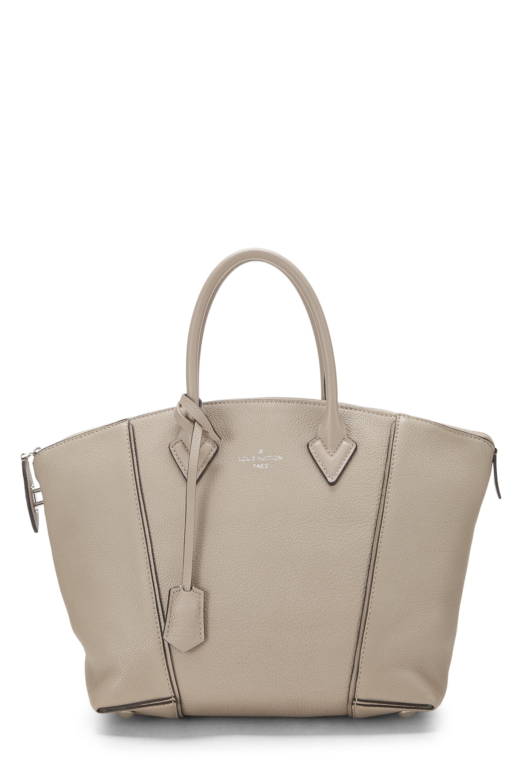 Louis Vuitton,  Grey Taurillon Soft Leather Lockit MM, Grey