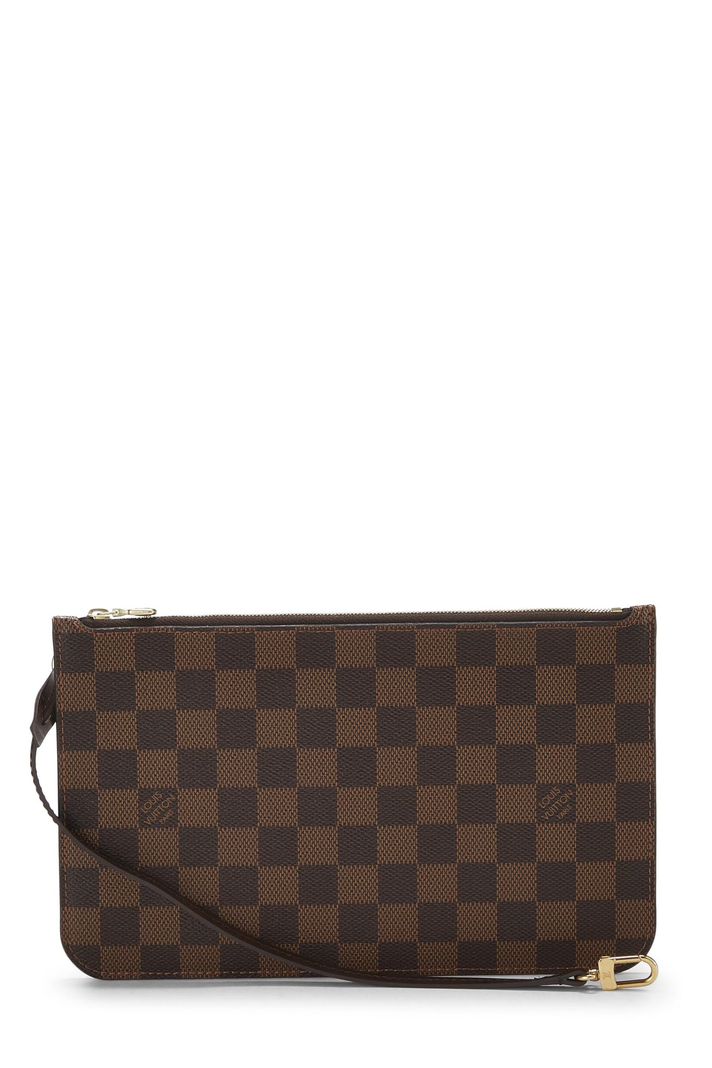 Louis Vuitton,  Damier Ebene Neverfull Pouch MM, Brown